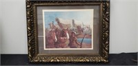 western Signed and framed picture