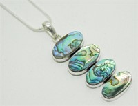 Abalone 2.8" Pendant & Chain