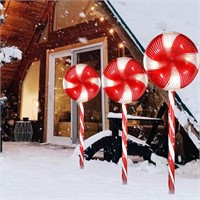 Lollipop Christmas Passage Light Outdoor  3 Set