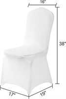 AlGaiety Spandex Chair Cover,50PCS (White)