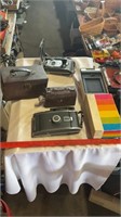 Polaroid land film holder, vintage cine Kodak