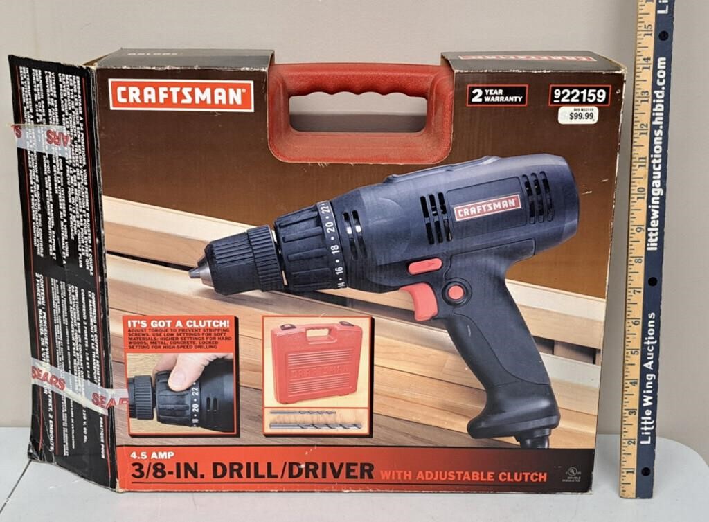 CRAFTSMAN DRILL DRIVER in Case-NEW Open Box