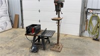 Table Saw & 15.5" Drill Press