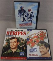C12) 3 DVDs Movies Comedy Stripes Animal House