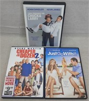 C12) 3 DVDs Movies Comedy Cheaper By The Dozen