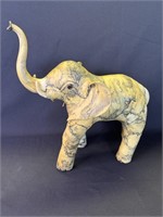 Vintage oyster shell elephant sculpture