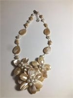 STERLING MOTHER OF PEARL NECKLACE