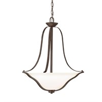 $74 - Langford Inverted Pendant 3Lt - Olde Bronze