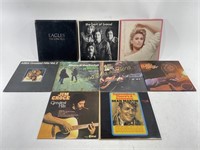 (9) VTG Record Albums: John Denver, ABBA
