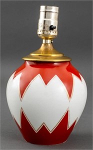 Art Deco Porcelain Vase as Table Lamp