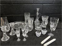 Etched Glass PlattersVases, ++ VA