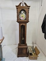 Working  Grandfather Clock Tempus Fugit Weight