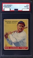 1933 Goudey # 53 Babe Ruth New York Yankees PSA