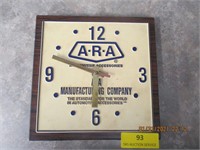 ARA Manufacturing Wall Clock-9 x 10"