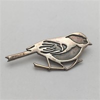 Silver Bird Pin