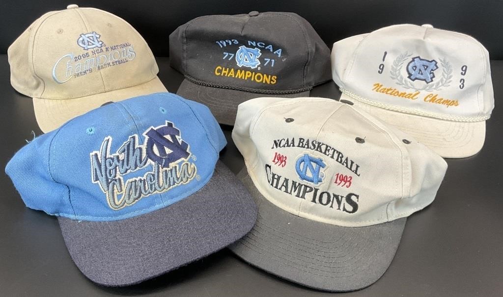 Vintage UNC Tar Heels Basketball Caps