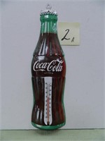 Tin Coca-Cola Bottle Thermometer (Repro.)