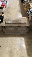 Vintage wooden chest