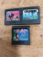 Games Game Gear Sega, Shinobu II, Columns, Castle