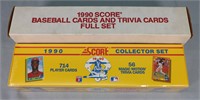 1990 Score Baseball Cards & Trivia Cards