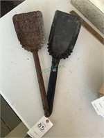 2 coal shovels