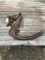 Vintage Hay forks with iron claw