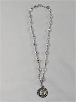 STERLING & CRYSTAL NECKLACE