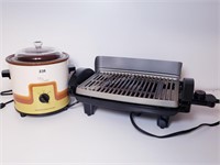 INDOOR GRILL + VINTAGE CROCK POT