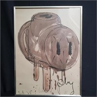 Pencil signed & numbered print by Claes Oldenburg