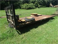 Stake Body Truck metal Bed 8' x 18' w/contents