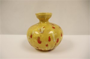 Speckled, Glazed Vase