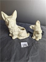 2 Scottie Dog Figurines