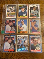 1985-1990 Baseball Cards