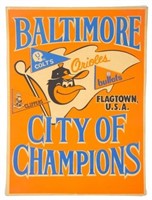 BALTIMORE "CITY OF CHAMPIONS" EASEL BACK SIGN