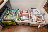 (2) Totes of Various Books