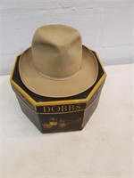 1940's Dobbs 5th Ave Wool Hat W/box, 7 1/2,