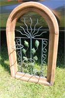 Iron & Wood Wall Planter