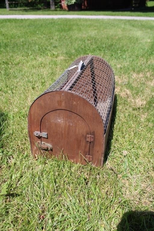 Vintage Wooden Pet Cage