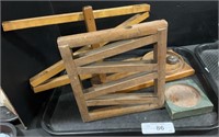 Early Wooden Marble Roller Toys.