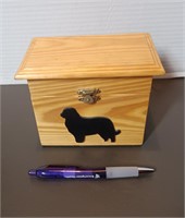 Small Wooden Dog Box