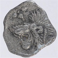 ANCIENT SILVER HEMIOBOL COIN