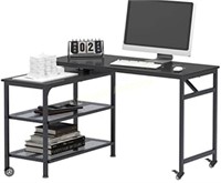 L Shaped Desk  Corner Computer Desk  360 Degree