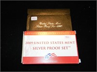 1997, 2009 Silver Proof Sets
