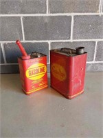 2 Square Metal Gas Cans