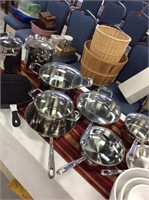 Emeril Lagasse cookware 18 pieces  stainless