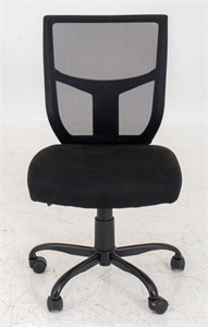 Black Fabric Upholstered Desk Chair