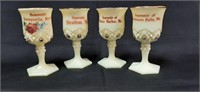 (4) Jefferson Custard Star Maine Souvenir Wines**