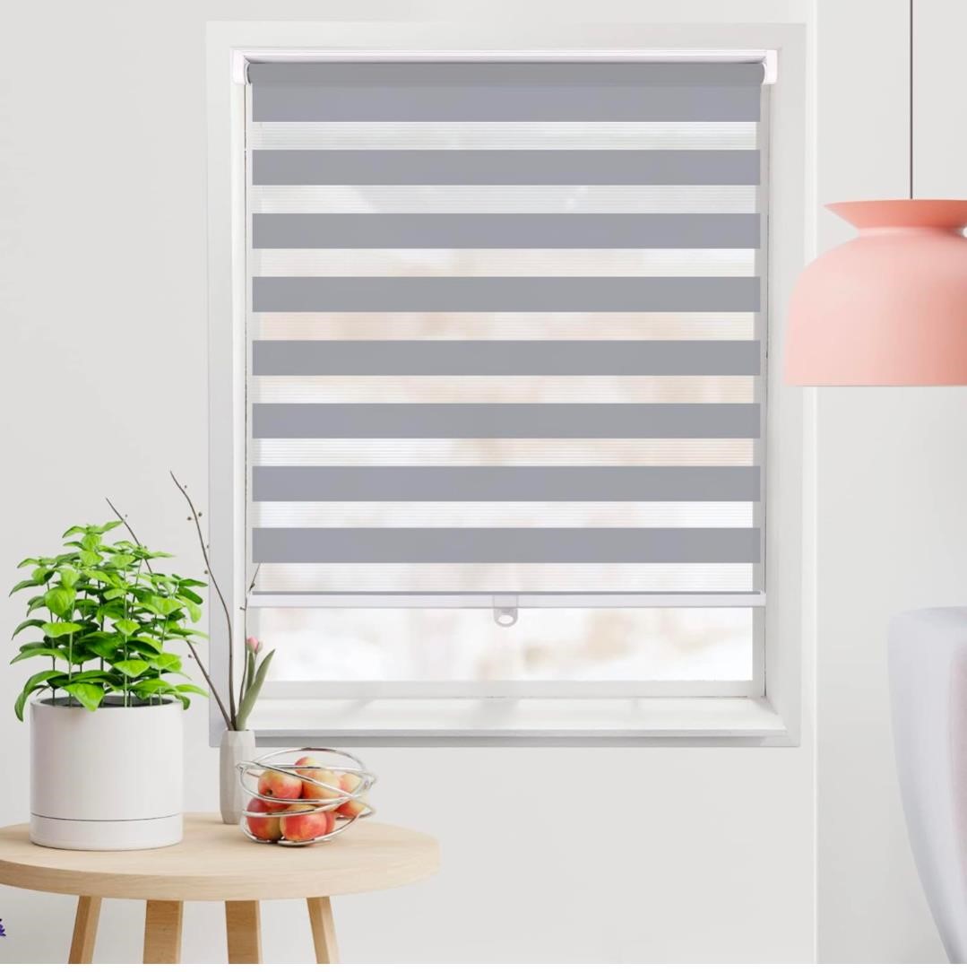 ($59) KELIXU Cordless Zebra Blinds for Windows,m