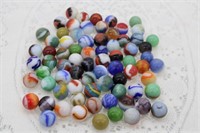 BAG OF ABOUT (75) MARBLES