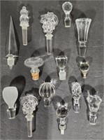Collection of Crystal Bottle Stoppers